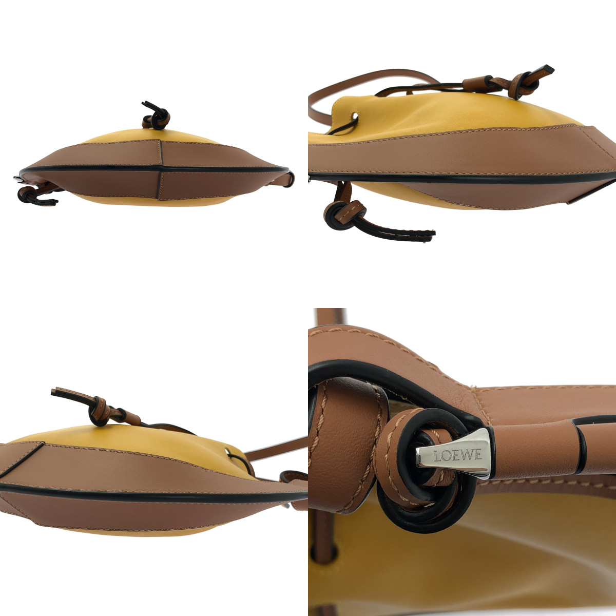 LOEWE / ロエベ HORSESHOE SMALL / ホースシュー スモール アナグラム レザー ショルダーバッグ