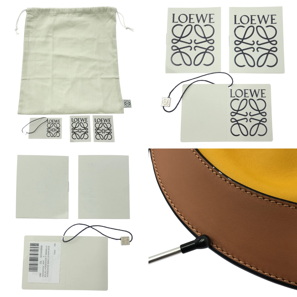 LOEWE / ロエベ HORSESHOE SMALL / ホースシュー スモール アナグラム レザー ショルダーバッグ