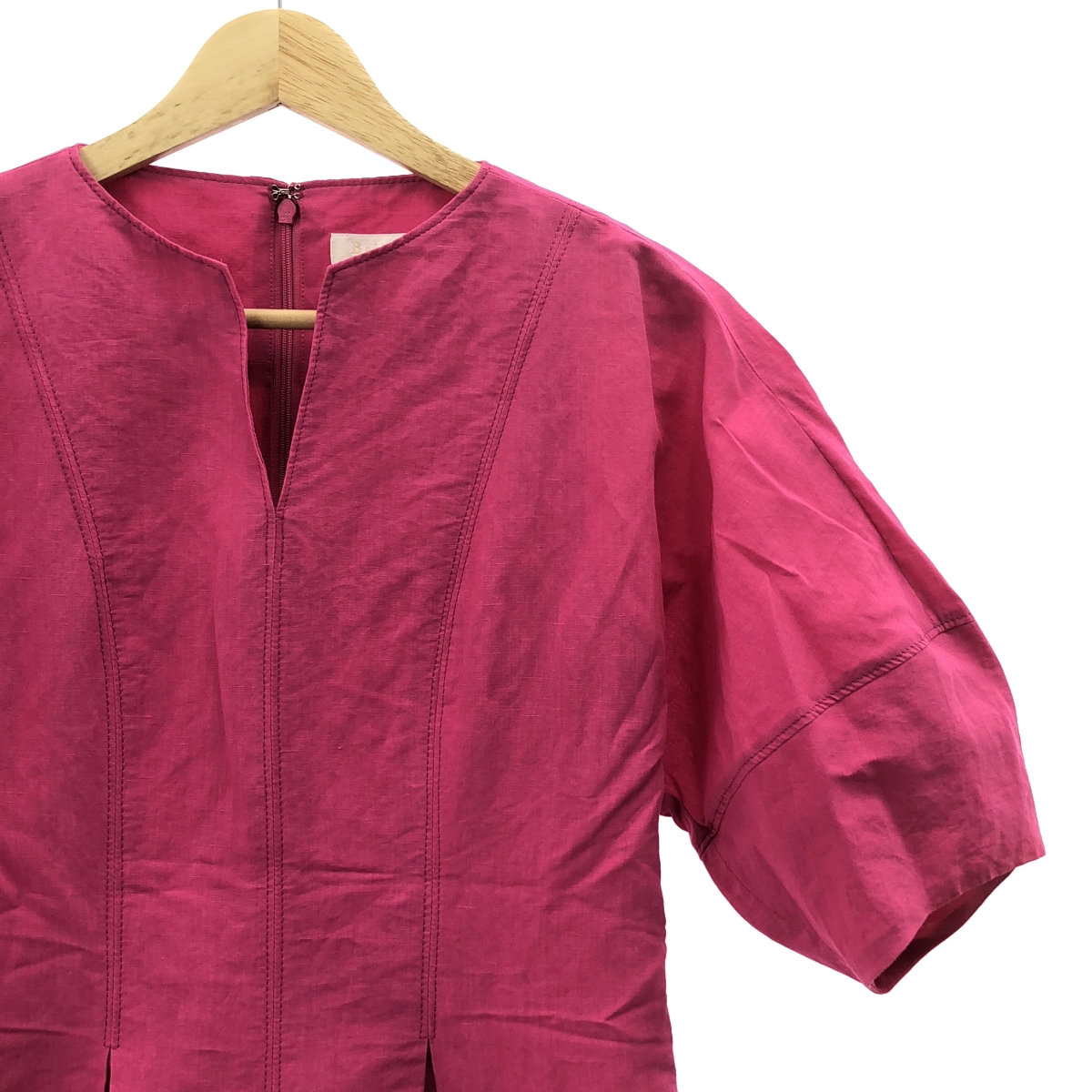 Tomorrowland BALLSEY / トゥモローランドボールジー リネン コットン ムーブ ウエストタック ワンピース