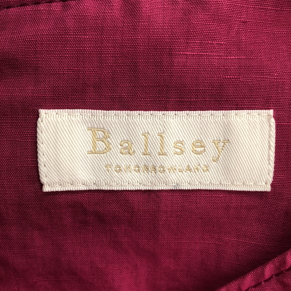 Tomorrowland BALLSEY / トゥモローランドボールジー リネン コットン ムーブ ウエストタック ワンピース