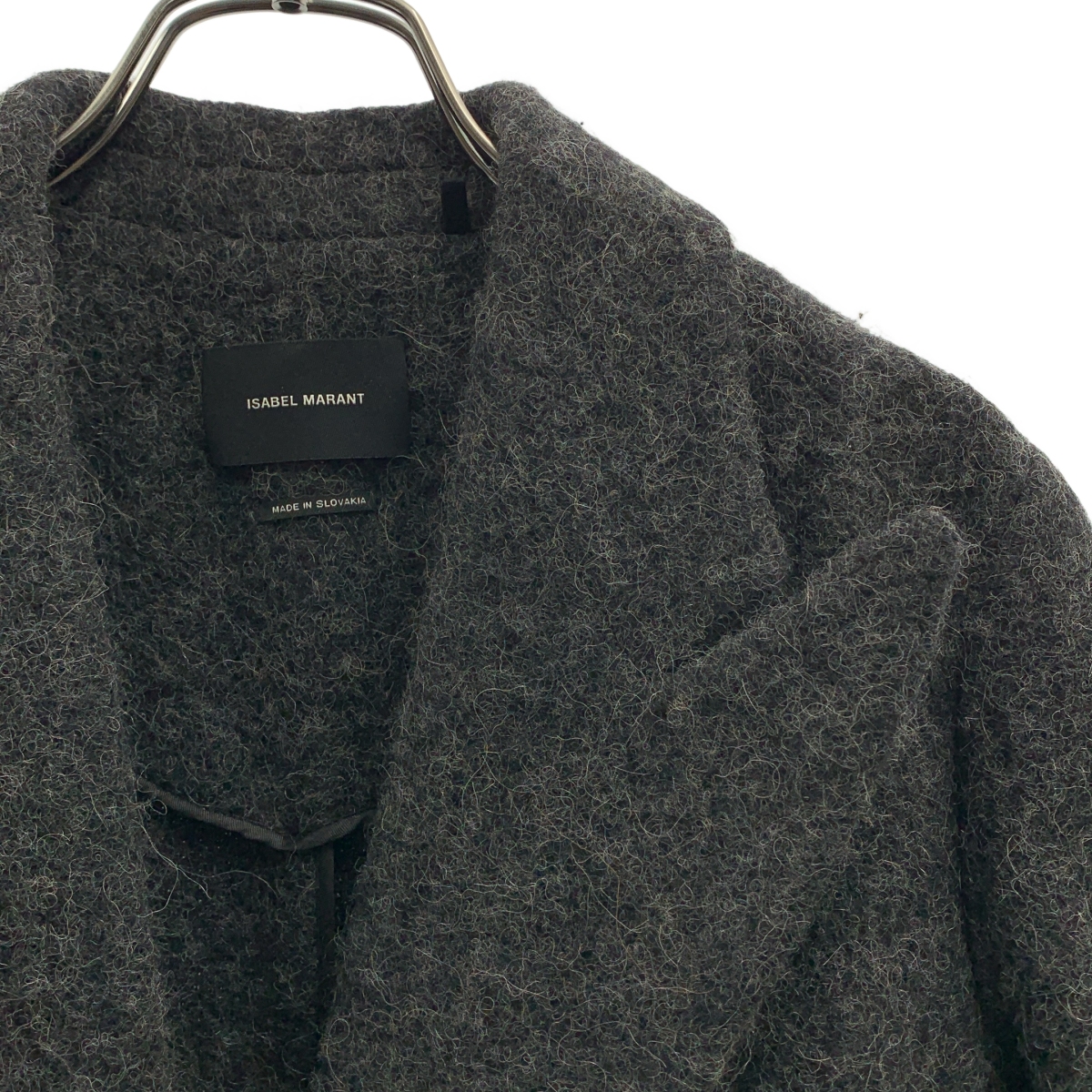 ISABEL MARANT / イザベルマラン ウール ピークドラペル ロングコート