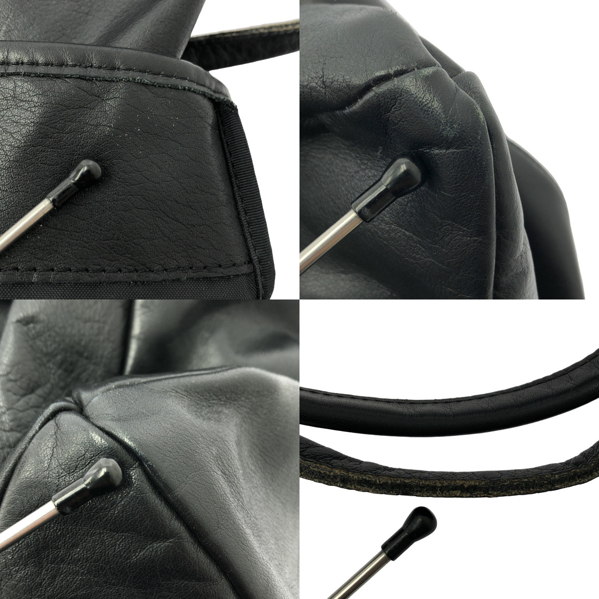 Y's / ワイズヨウジヤマモト レザー ハンド トートバッグ