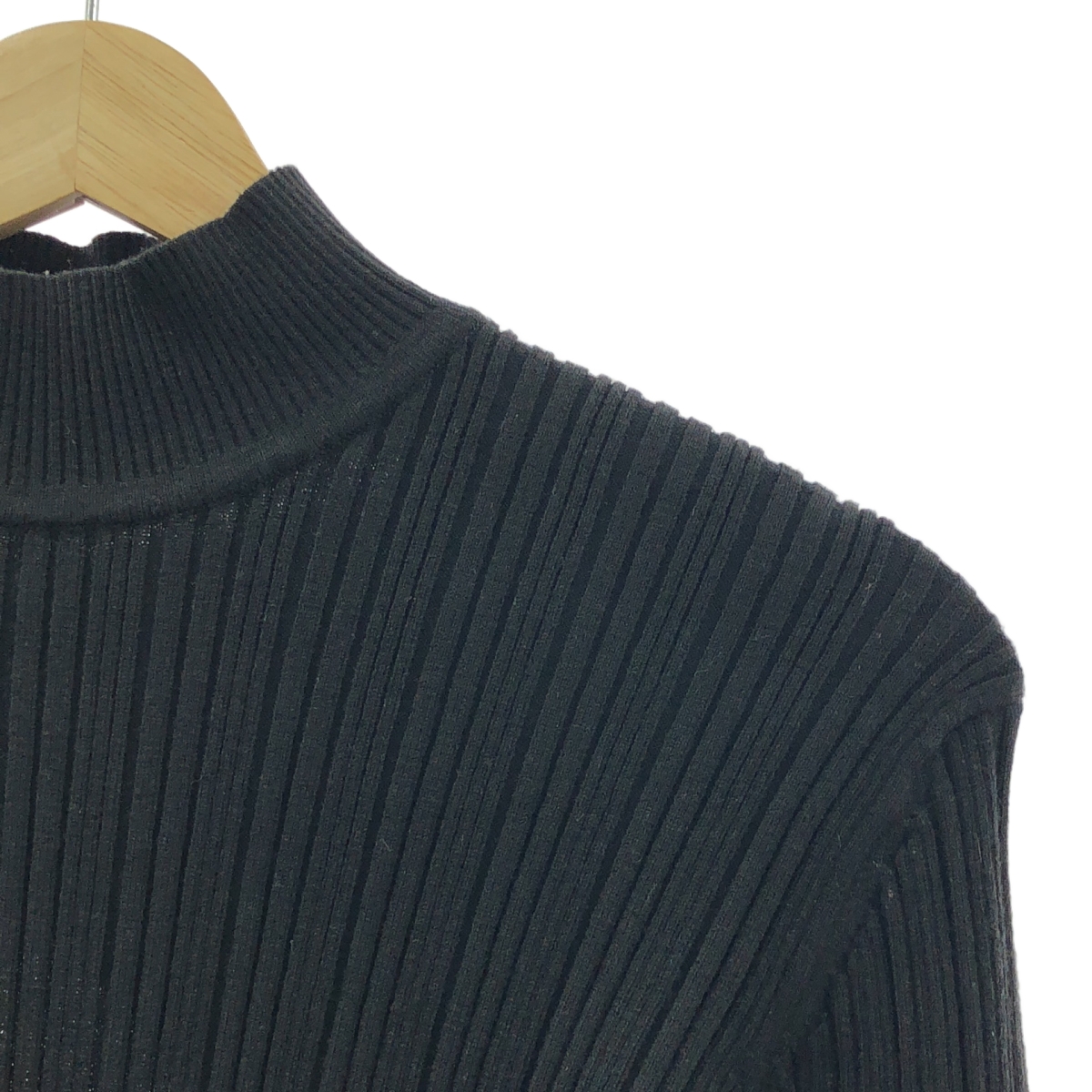 LE CIEL BLEU / ルシェルブルー Rondom Rib Twist Knit / ランダム リブ ツイスト ウール ニット