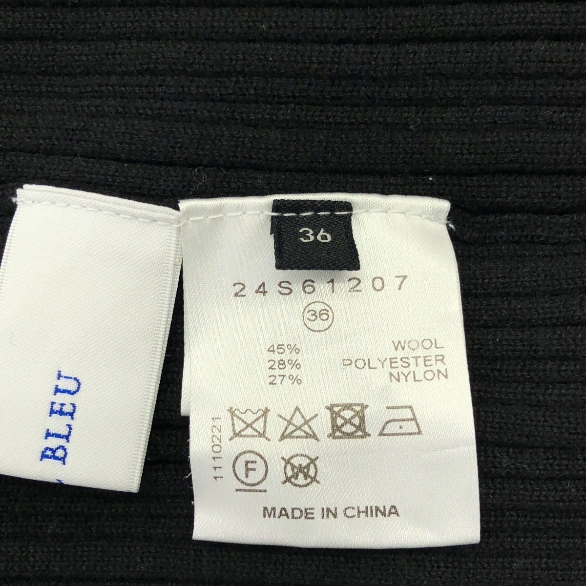 LE CIEL BLEU / ルシェルブルー Rondom Rib Twist Knit / ランダム リブ ツイスト ウール ニット