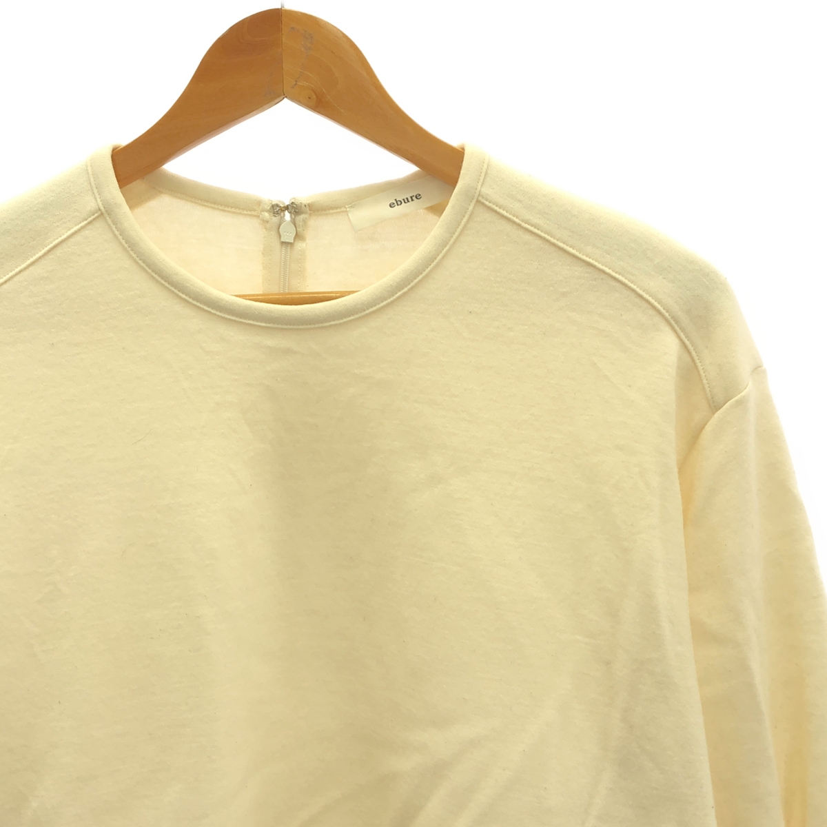 ebure / エブール ソフトウール スムース クルーネックロングカットソー