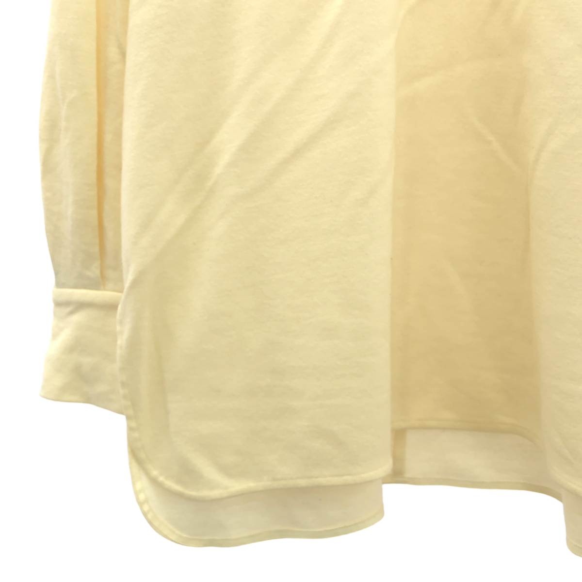 ebure / エブール ソフトウール スムース クルーネックロングカットソー