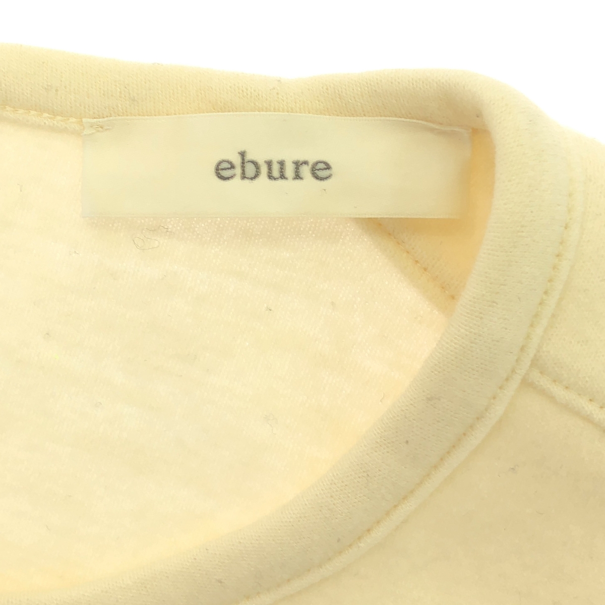 ebure / エブール ソフトウール スムース クルーネックロングカットソー