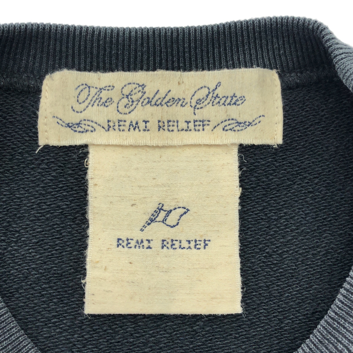 REMI RELIEF / レミレリーフ カットアウト スリーブ スウェット トレーナー