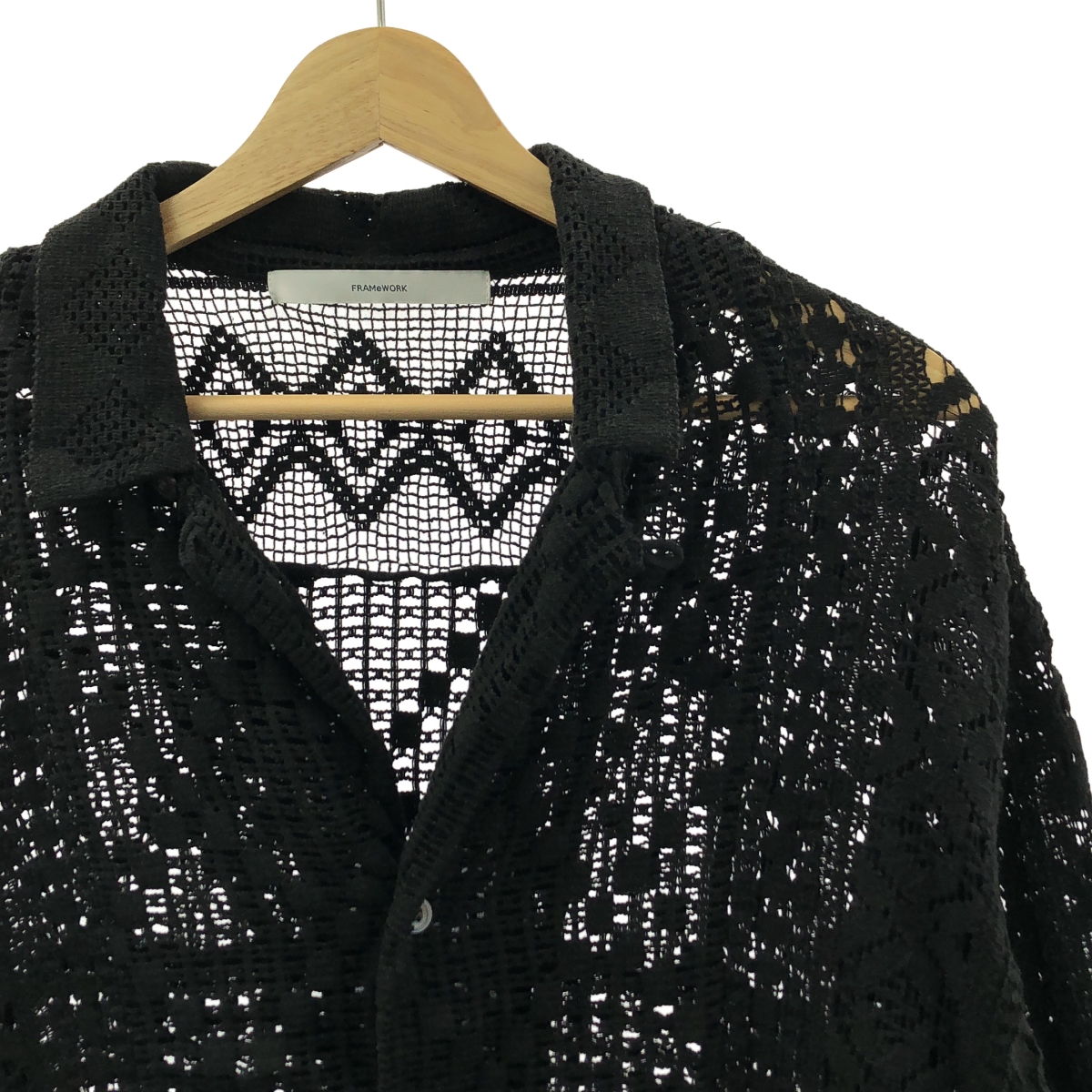 Framework / フレームワーク アンティークレースオープンカラーシャツ