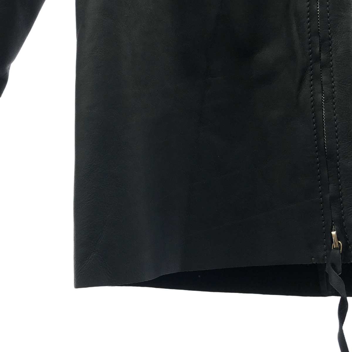 m.a+ / エムエークロス H252DZ WAXY 1.0 / ZIPPED TALL COLLAR SHIRT カーフレザーシャツ ジャケット