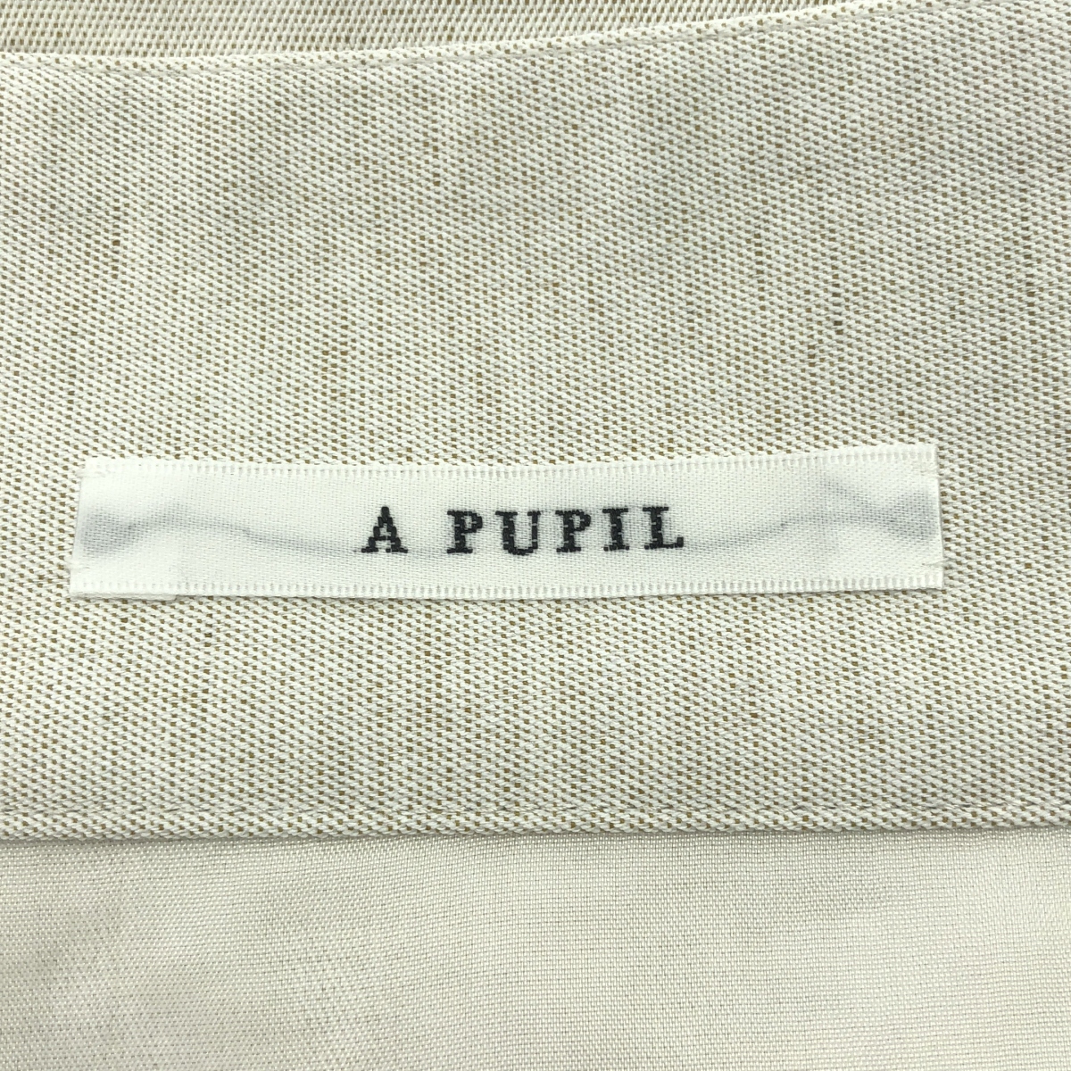 A PUPIL / アピューピル コットン リネン フロントボタン ロングスカート / 総裏地