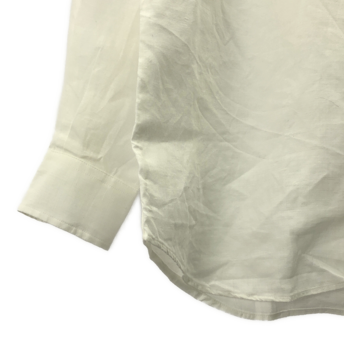 INDIVIDUALIZED SHIRTS / インディビジュアライズドシャツ リネン バンドカラー シャツ