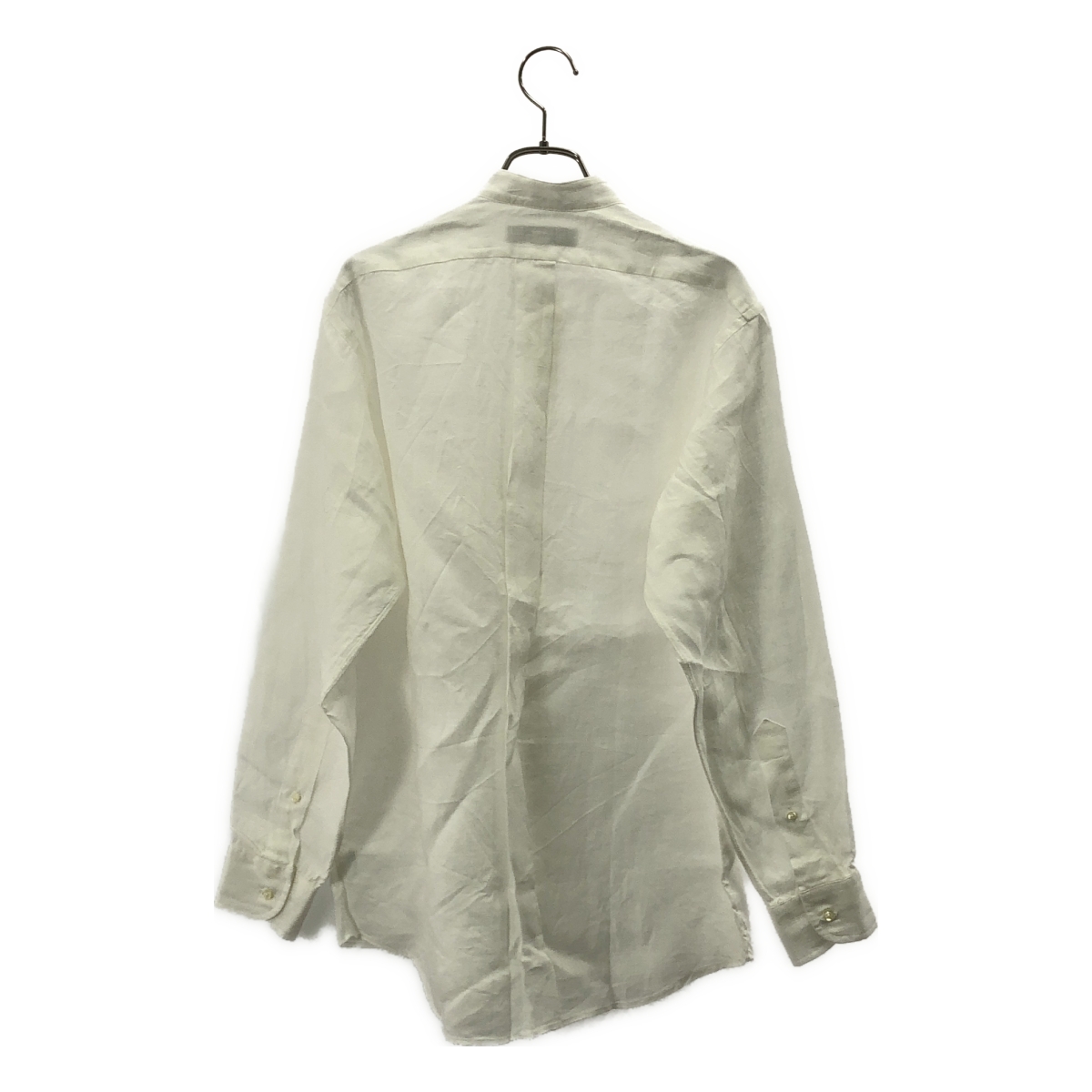 INDIVIDUALIZED SHIRTS / インディビジュアライズドシャツ リネン バンドカラー シャツ