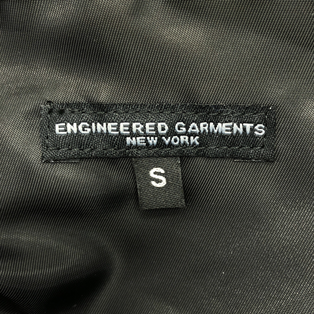 Engineered Garments / エンジニアドガーメンツ HOODED SHORT VEST BLACK POLYESTER PILOT TWILL フーデッド ショート ベスト