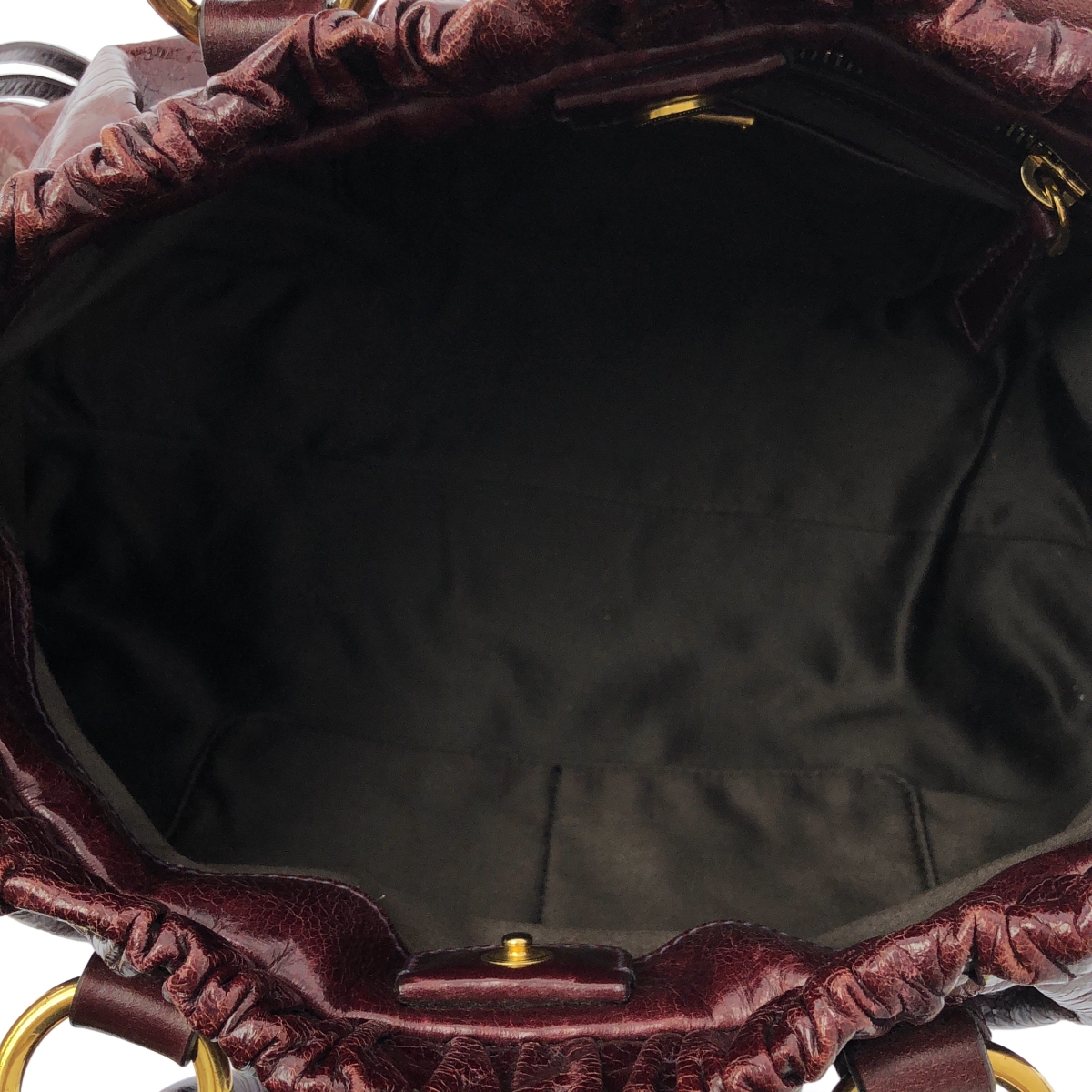 miu miu / ミュウミュウ VITELLO LUX ヴィッテロリュクス 2WAY レザー ハンドバッグ