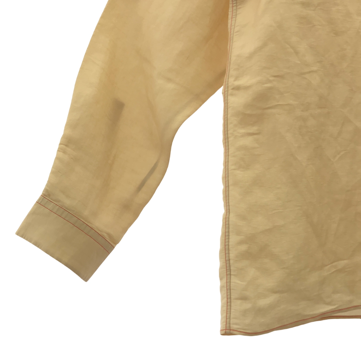 JIL SANDER / ジルサンダー コントラストステッチ 長袖 キュプラ シャツ