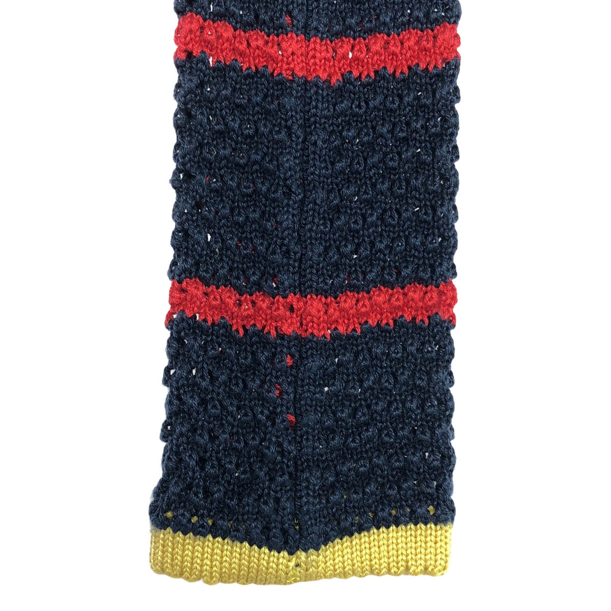 COMME des GARCONS HOMME / コムデギャルソンオム シルクニット ボーダー スクエア ネクタイ