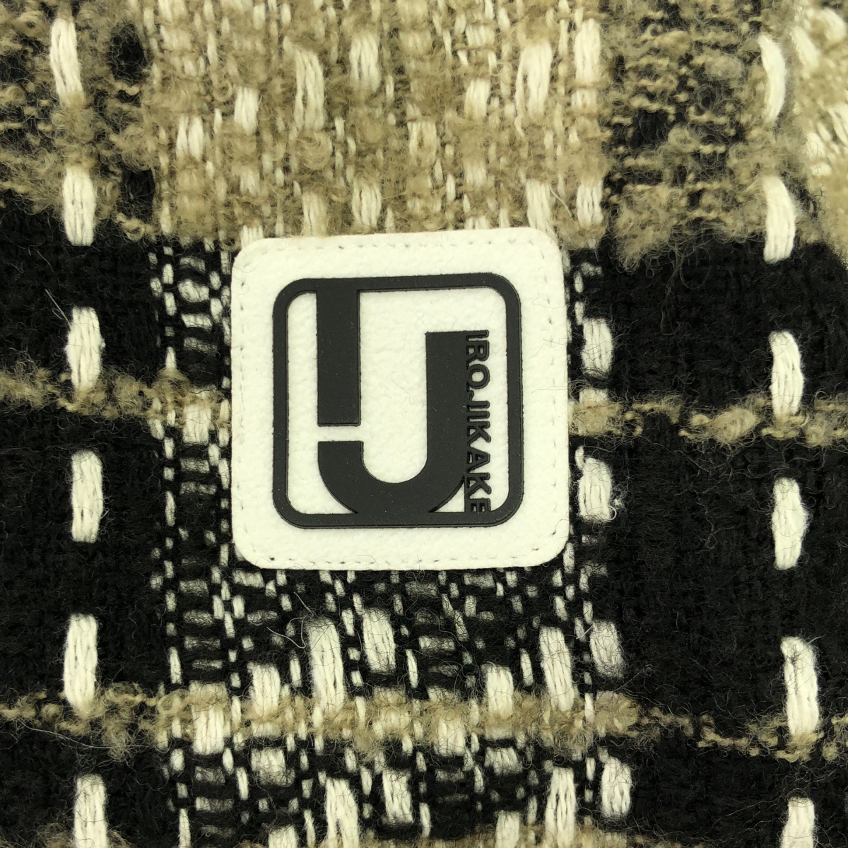 その他 ウール ニット ドローストリング ハーフジップ アノラック  / 着脱可フード