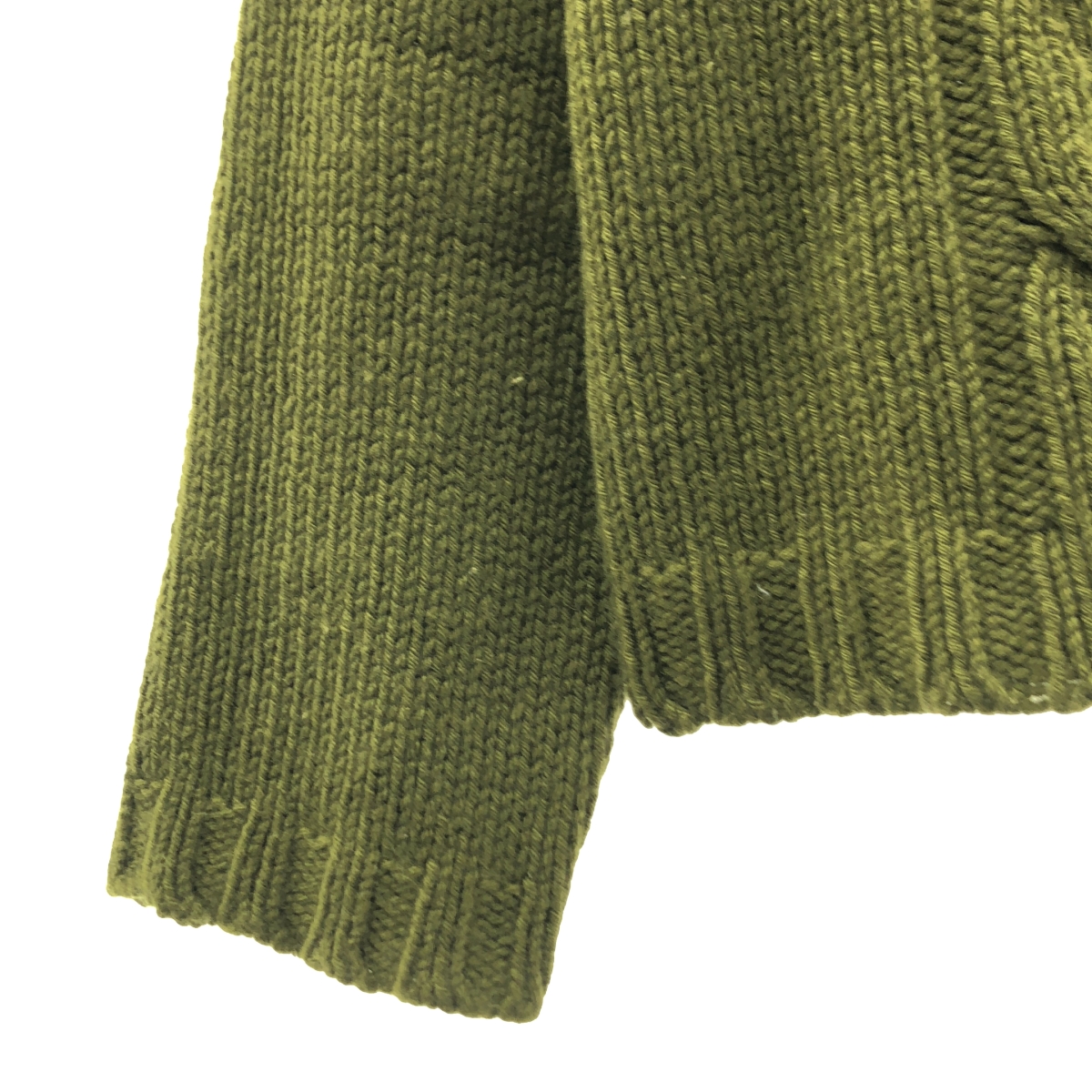 MARGARET HOWELL / マーガレットハウエル スコットランド製 ウールカシミヤ ケーブル ハイネックニット