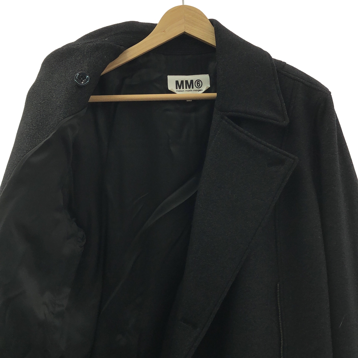 MM6 Maison Martin Margiela / エムエムシックスメゾンマルタンマルジェラ ウール ジップ トレンチ ロングコート