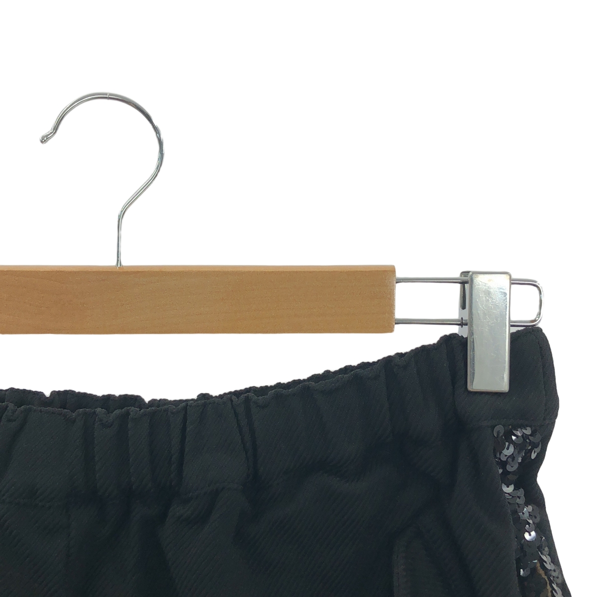 COMME des GARCONS COMME des GARCONS / コムコム ポリエステル 製品染め ビジュー 装飾 サイドライン ドローストリング パンツ