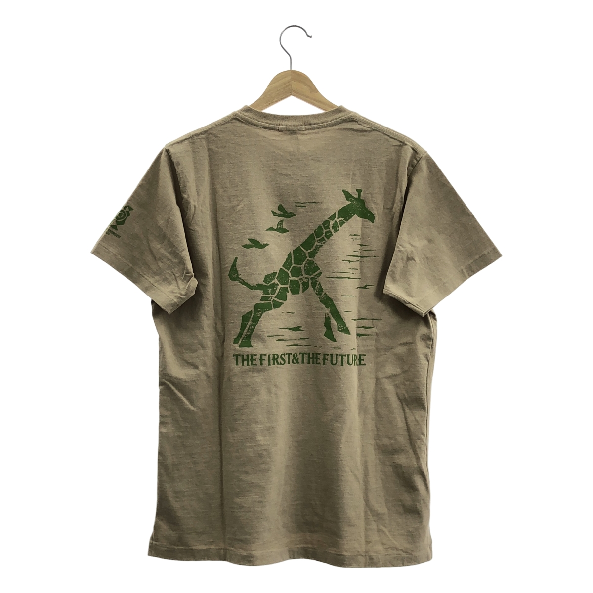 Engineered Garments / エンジニアドガーメンツ PRINTED CROSS CREW NECK T-SHIRT GIRAFFE ジラフ プリント ポケット Tシャツ