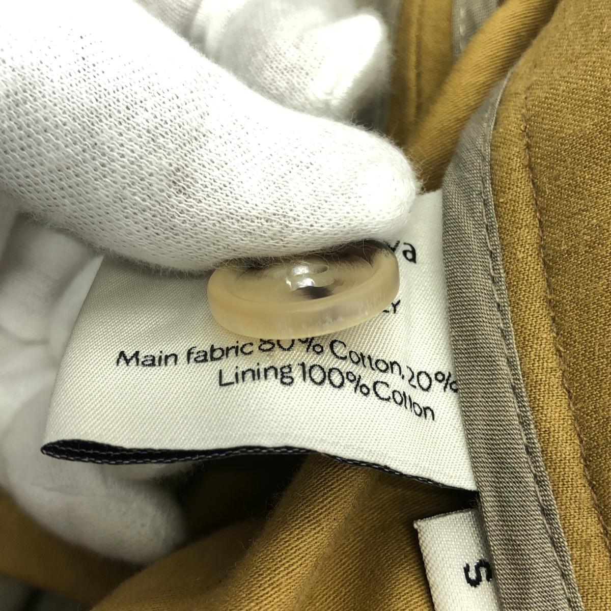 Cristaseya / クリスタセヤ コットン リネン 2タック ワイド スラックス パンツ