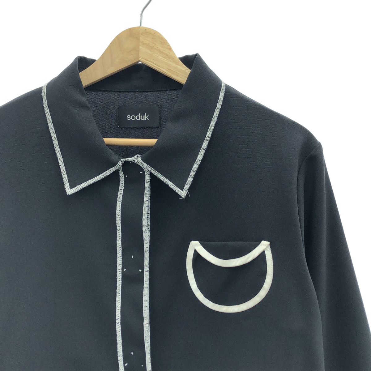 soduk / スドーク circle pocket shirt サークルポケット シャツ