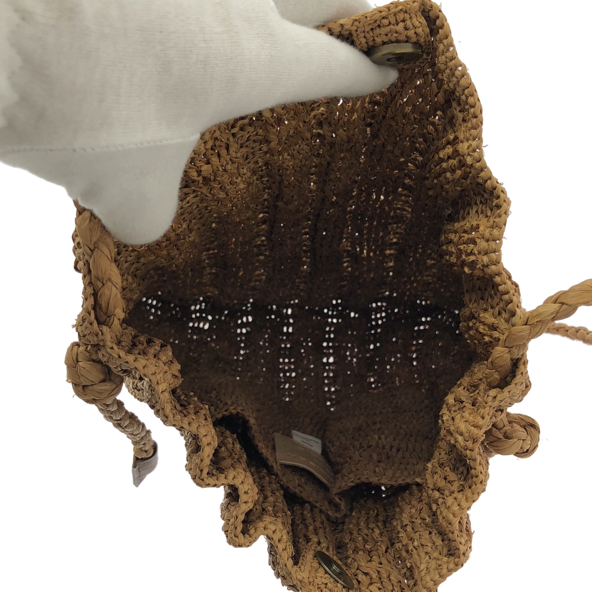 VERMEIL par iena / ヴェルメイユパーイエナ 取り扱い maison n.h paris / ラフィア ショルダーバッグ