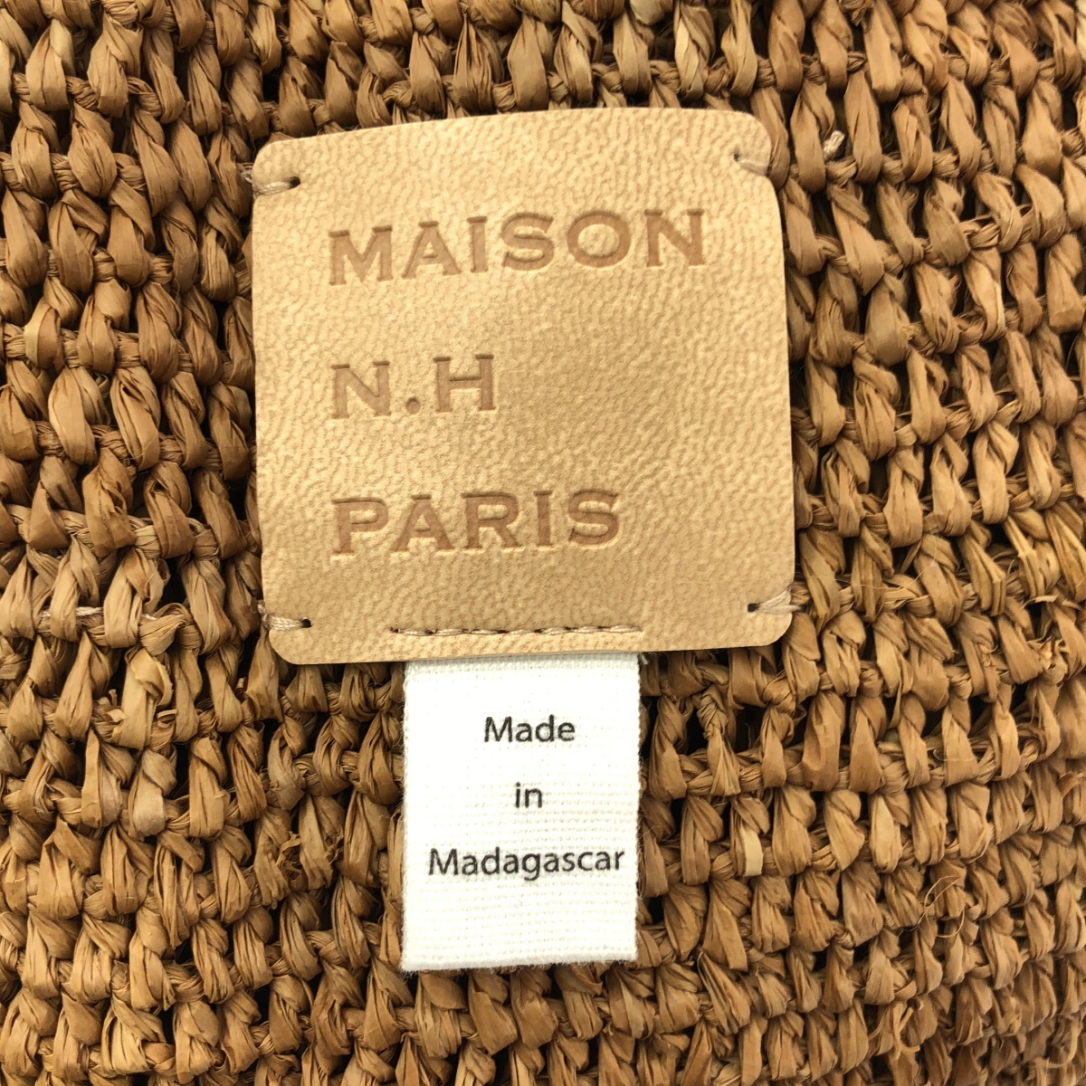 VERMEIL par iena / ヴェルメイユパーイエナ 取り扱い maison n.h paris / ラフィア ショルダーバッグ