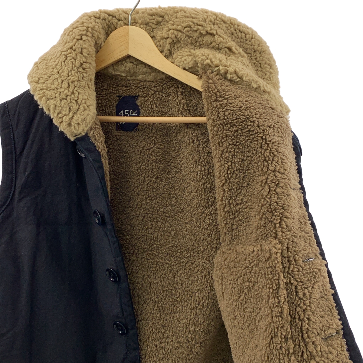 45r / フォーティファイブアール サテン ボア ベスト