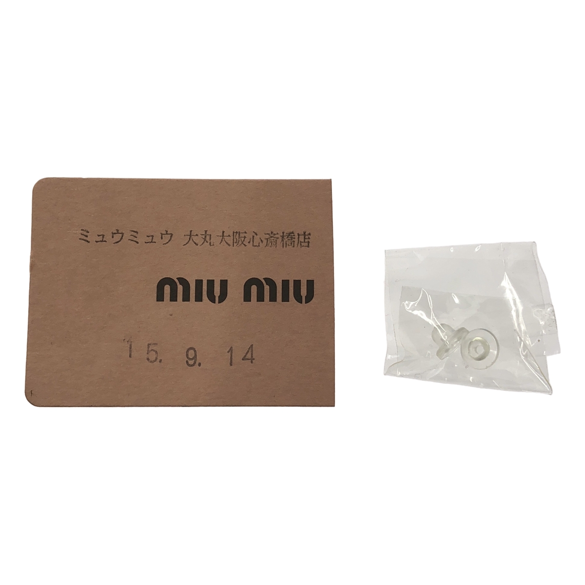 miu miu / ミュウミュウ CRYSTAL JEWELS / ビジュー イヤリング