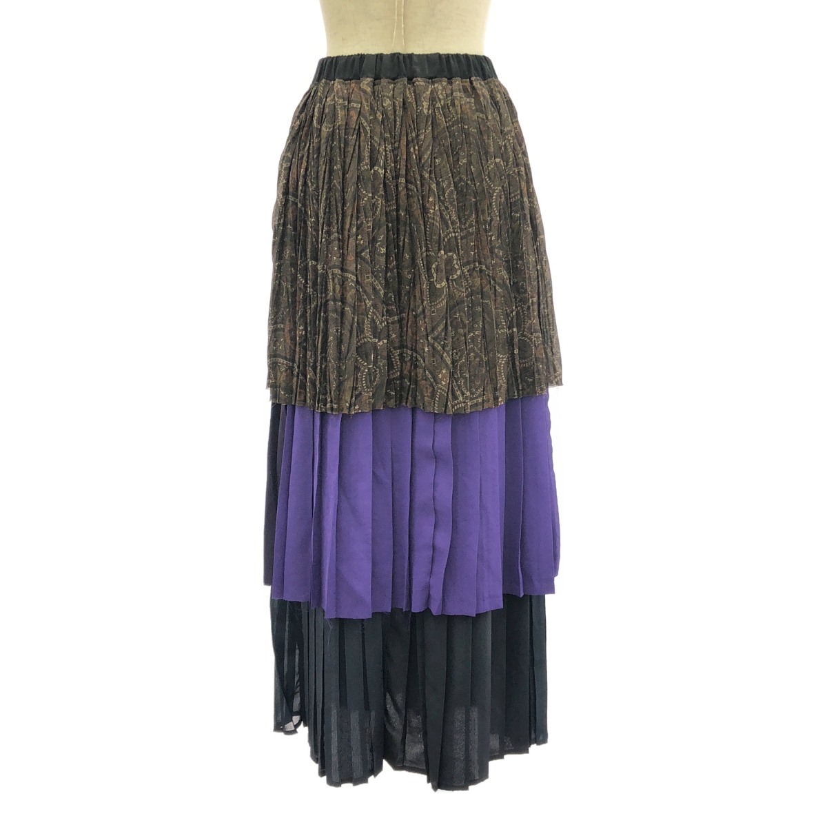 YEAH RIGHT!! / イエーライト プリーツ レイヤード スカート