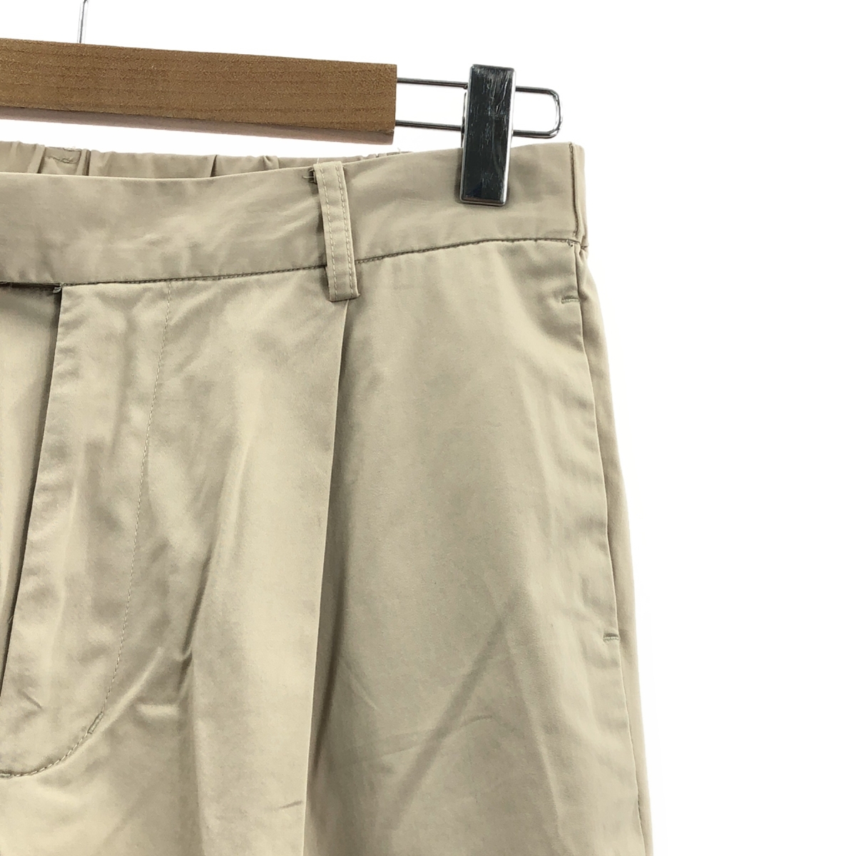 mizuiroind / ミズイロインド バックウエストゴム タック スラックス パンツ