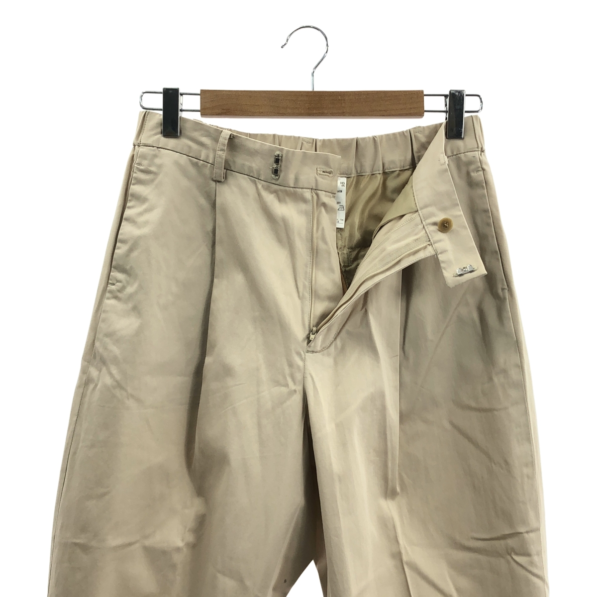 mizuiroind / ミズイロインド バックウエストゴム タック スラックス パンツ