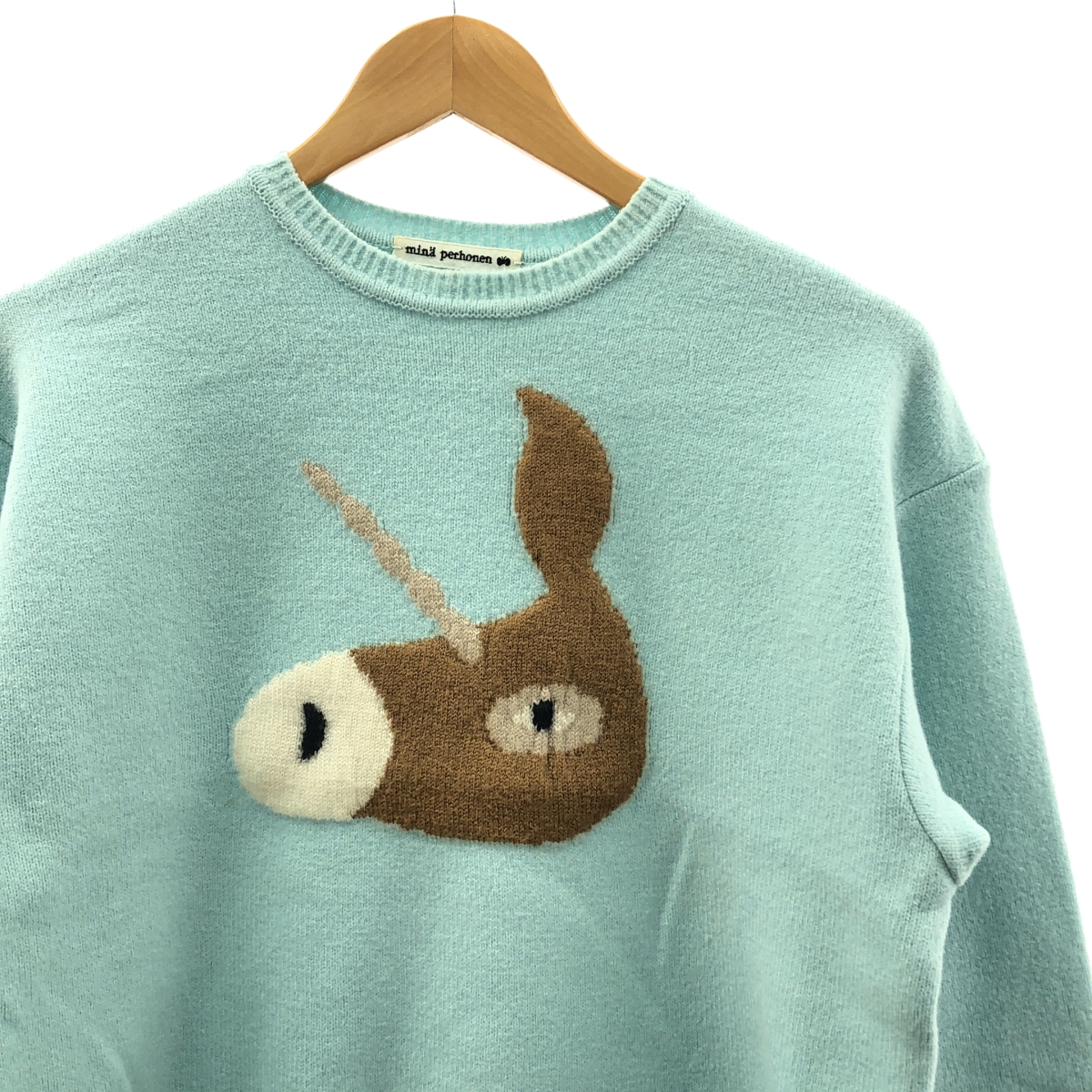 mina perhonen / ミナペルホネン unichorus ウール 縮絨加工 クルーネック ニット