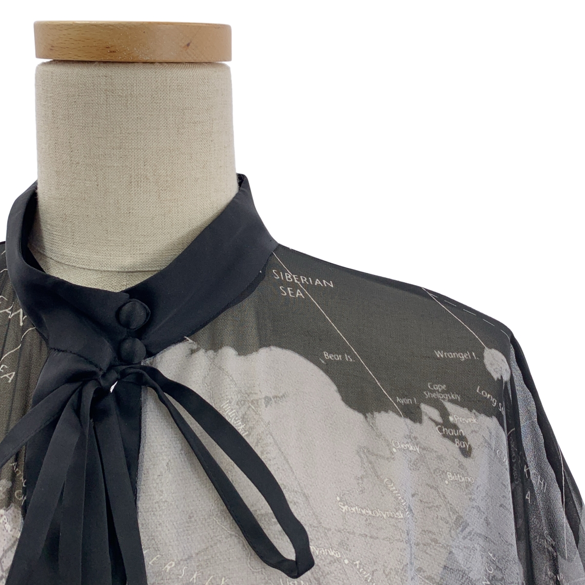 sacai / サカイ WORLD MAP ワールドマップ / プリーツ プリント ロングワンピース