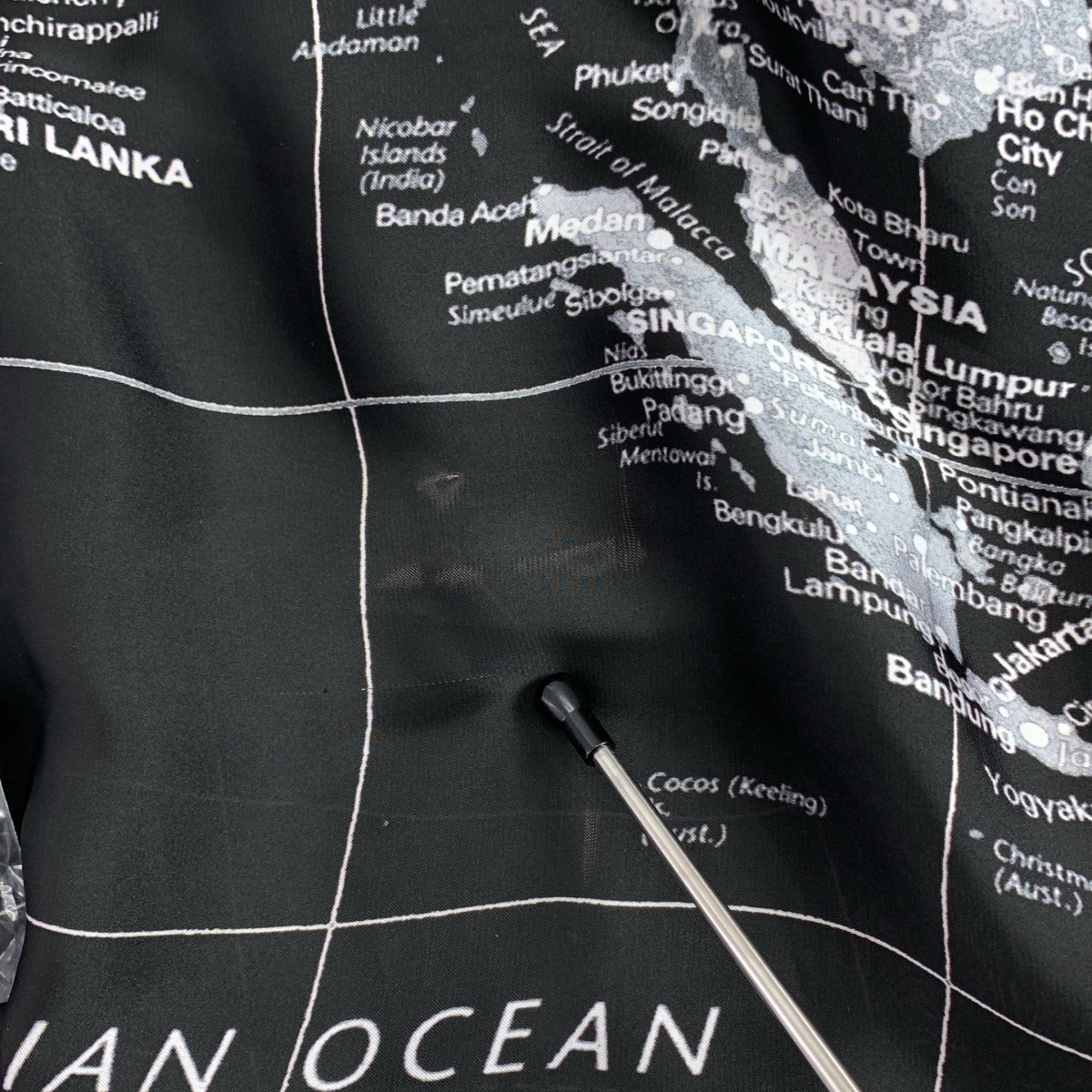 sacai / サカイ WORLD MAP ワールドマップ / プリーツ プリント ロングワンピース