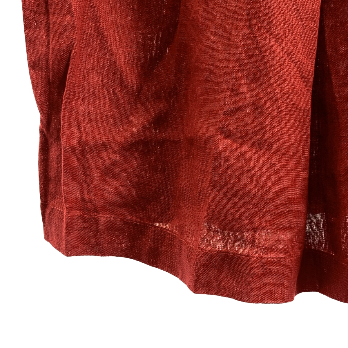 fog linen work / フォグリネンワーク × nest Robe / ネストローブ リネン セーラーカラー タック 半袖ワンピース