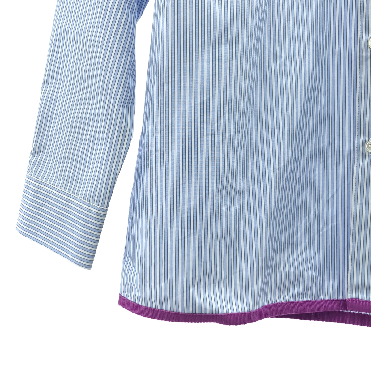 soduk / スドーク colored line shirt ストライプシャツ