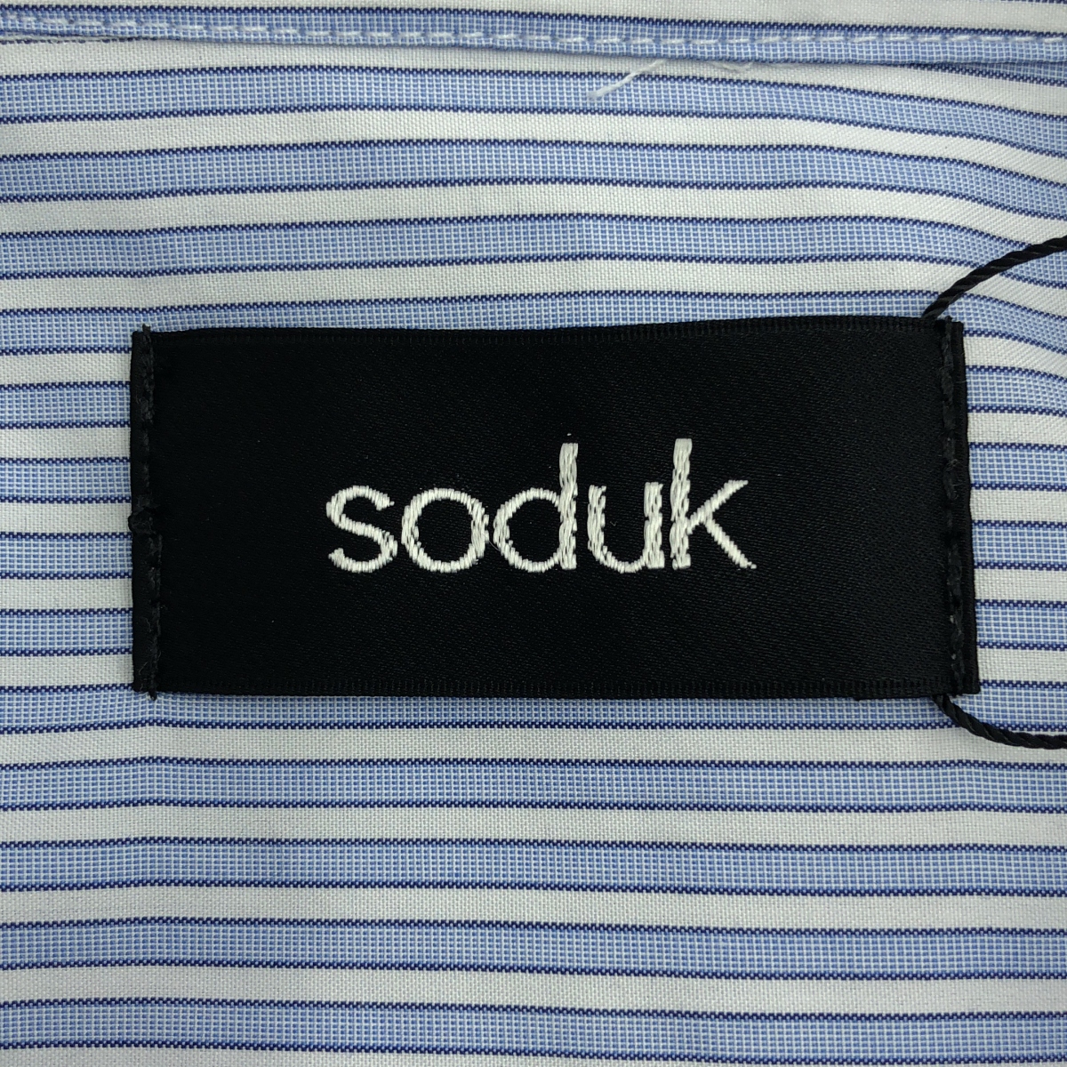 soduk / スドーク colored line shirt ストライプシャツ