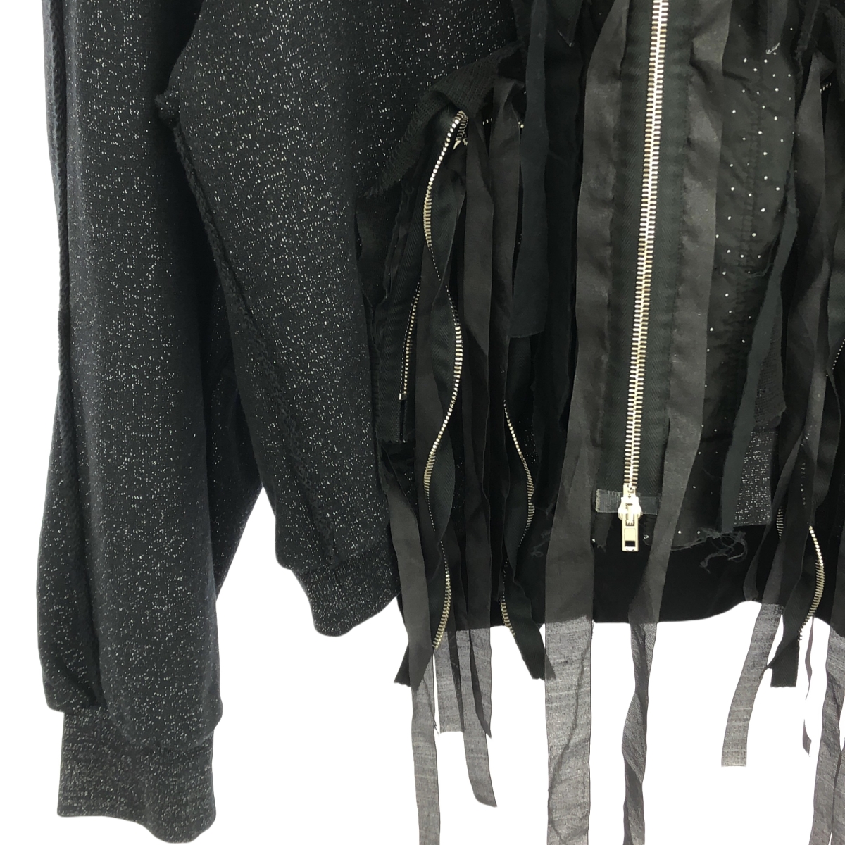 Midorikawa / ミドリカワ LAME SWEAT PARKA ラメミックス スウェットジップパーカー