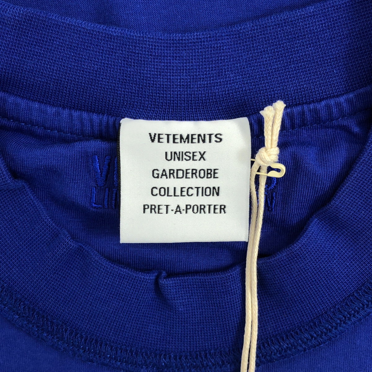 VETEMENTS / ヴェトモン INSIDE OUT T-SHIRT / ロゴ刺しゅう インサイドアウト Tシャツ