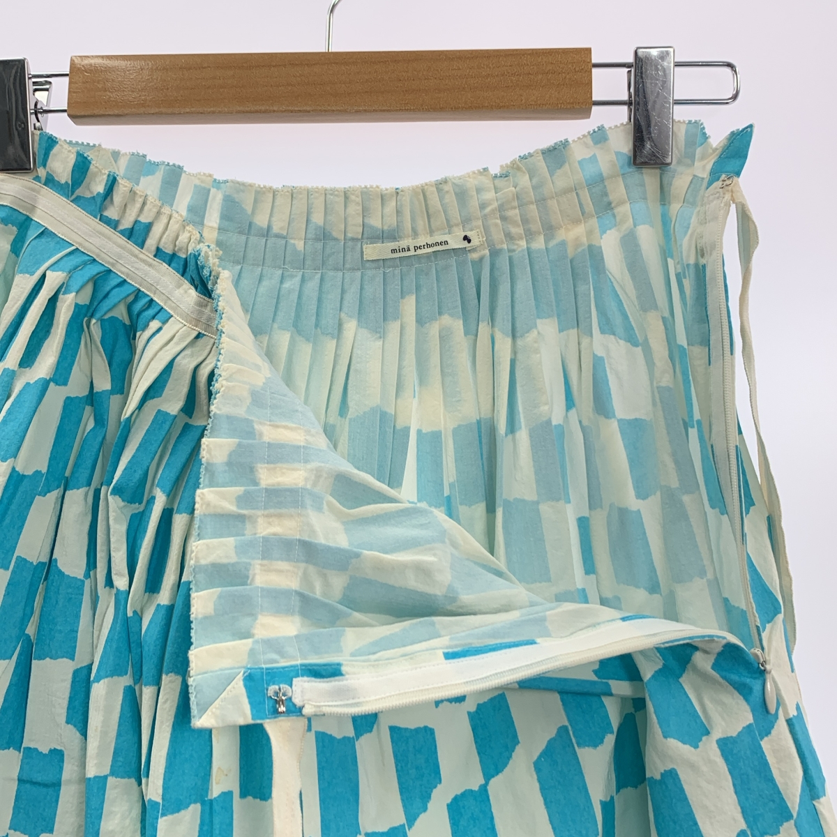 mina perhonen / ミナペルホネン sticky サイドリボン プリーツスカート