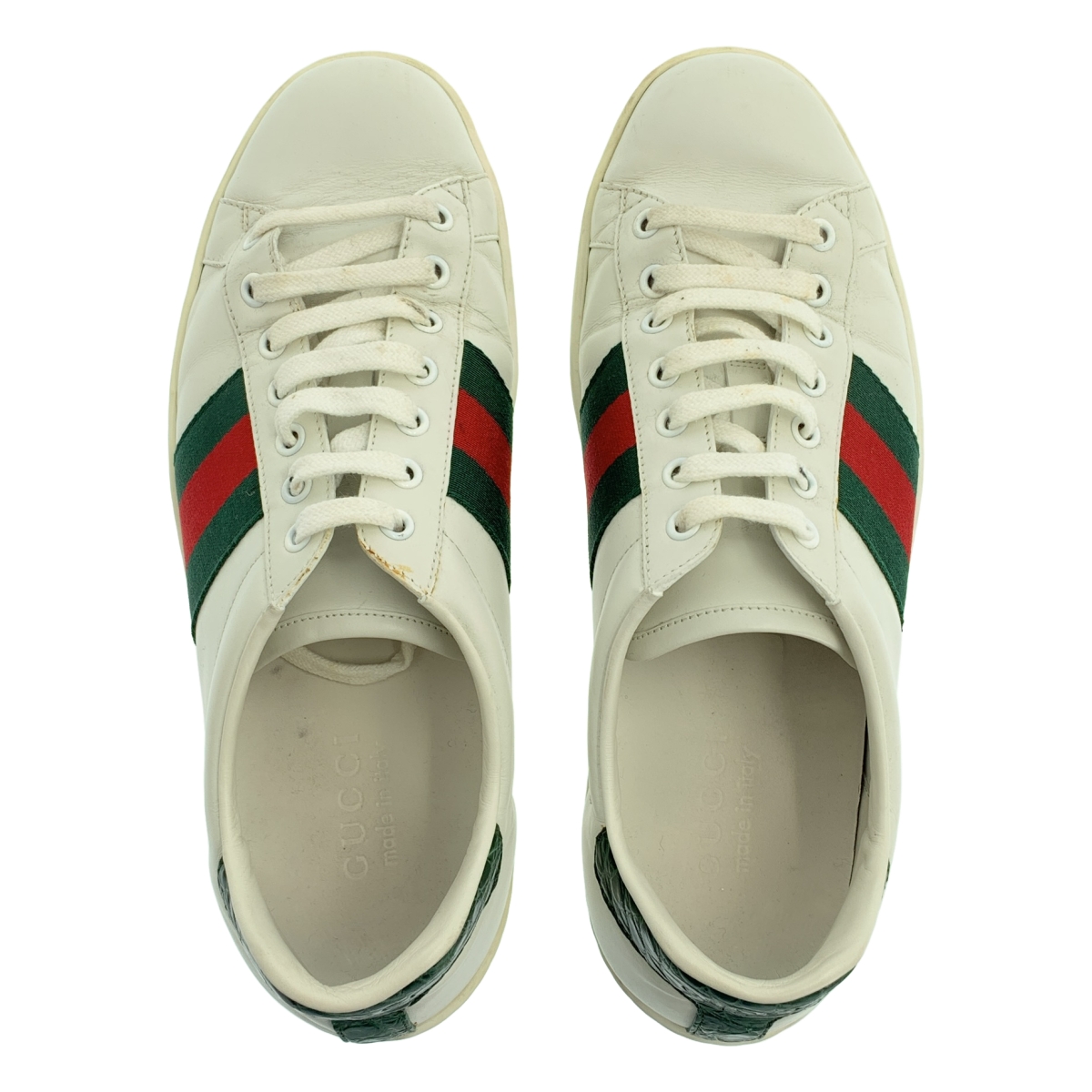 GUCCI / グッチ ACE / エース シェリーライン レザー スニーカー / 386750