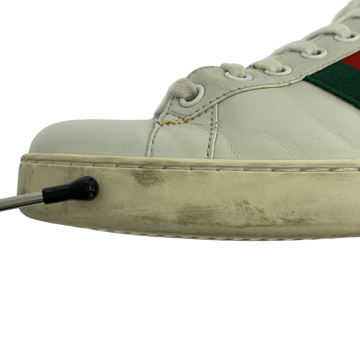 GUCCI / グッチ ACE / エース シェリーライン レザー スニーカー / 386750