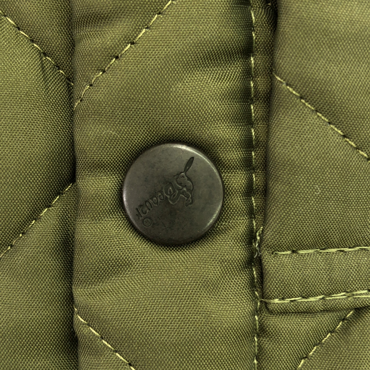 BEAVER OF BOLTON / ビーバーオブボルトン 牛革 スエードレザーパッチ キルティング ベスト