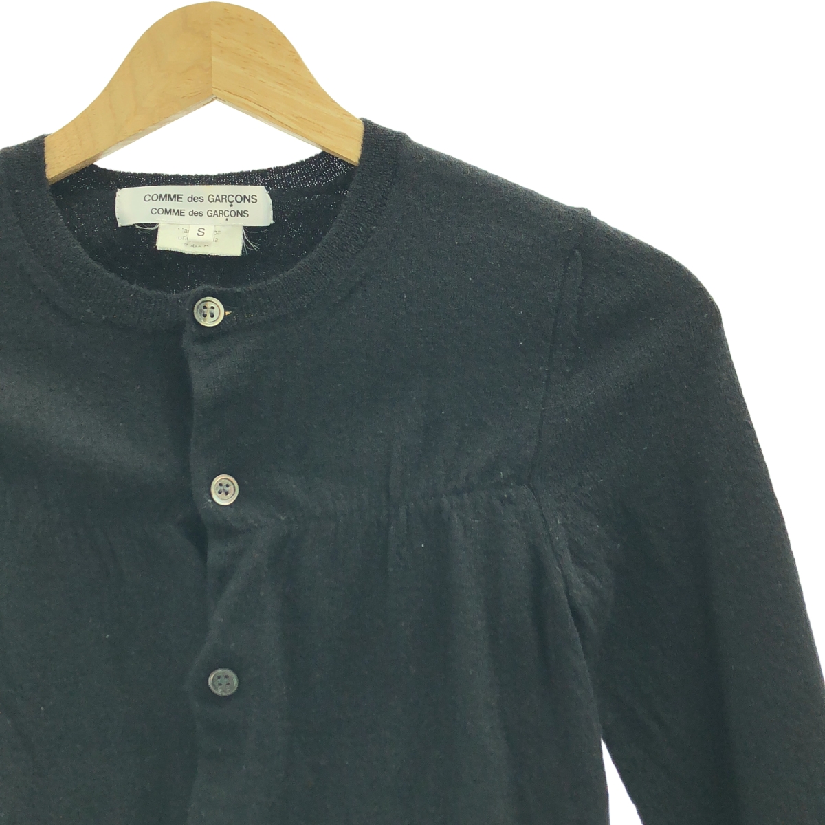 COMME des GARCONS COMME des GARCONS / コムコム ウール ギャザー ニットカーディガン