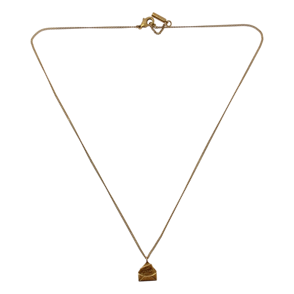 Chloe / クロエ レターモチーフ チェーンネックレス