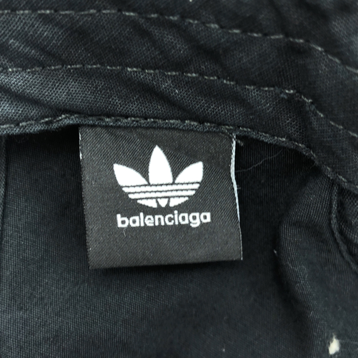 BALENCIAGA / バレンシアガ × Adidas / アディダス Cotton baseball cap / ダメージ加工 ベースボールキャップ 帽子
